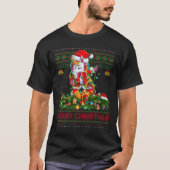 Womens Dabbing Unicorn Ugly Christmas Sweaters Fun (Voorkant)