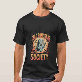Womens Dead Pancreas Society Funny Ghost Syringe D T-shirt
