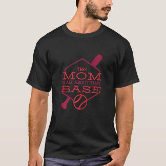 Womens deze moeder draait allemaal om de baseball  t-shirt