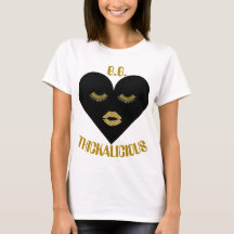 Womens Dickalicious BL Heart White T-shirt