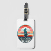 Womens Disc Golf - Frisbee Golf Vrouw Bagagelabel (Voorkant (verticaal))