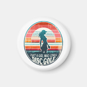Womens Disc Golf - Frisbee Golf Vrouw Magneet