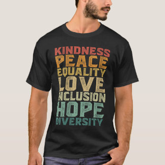Womens Diversity Inclusion Equality Black History  T-shirt