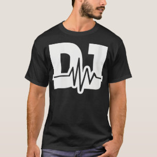 Womens DJ frequency VNeck T-shirt
