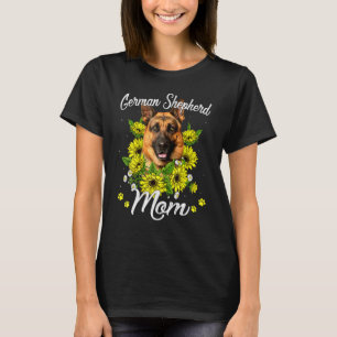 Womens Dog Mam Moederdag German Shepherd Mam T-shirt