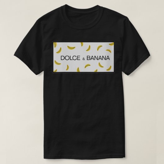 Womens Dolce and banana funny graphic design VNeck T-shirt (Design voorkant)