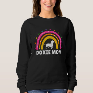 Womens Doxie Ma Cute Rainbow Dachshund Weiner Do Trui