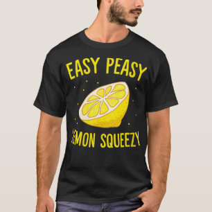 Womens Easy Peasy Lemon Squeezy Funny Lemon Summer T-shirt