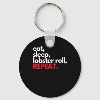 Womens Eat Sleep Lobster Roll Herhalen Maine Lobst Sleutelhanger