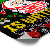 Womens Echocardiography Tech Christmas Ugly Sweate Poster (Hoek)