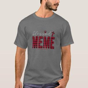 Womens een onberispelijk thema kerstluippook t-shirt