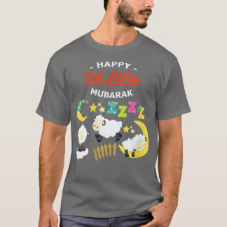Womens Eid Al Adha Eid Mubarak Happy Dag Musli T-shirt