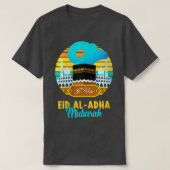 Womens  Eid Al Adha Mubarak Kareem Funny Ha T-shirt (Design voorkant)