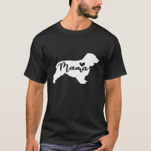Womens English Cocker Spaniel Mama Dog Mom Dog Ow T-shirt