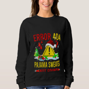 Womens Error Pyjama trui niet gevonden Christmas S