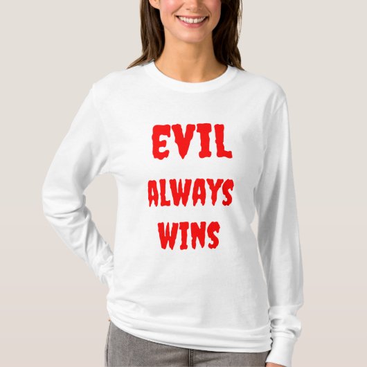Women's Evil wint altijd basic T-shirt met lange m (Voorkant)
