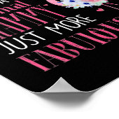 Womens Fabulous Grammy oma moeder Funny Poster (Hoek)