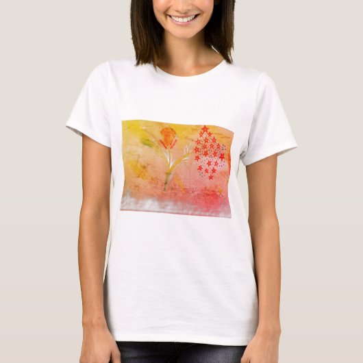 Women's firework fun floral T-Shirt (Voorkant)