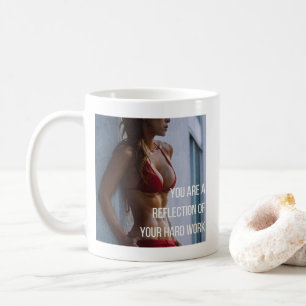 Women's Fitness Inspirerend woorden - Hard werken Koffiemok