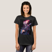 women's flaming rock skeleton t-shirt (Devant entier)