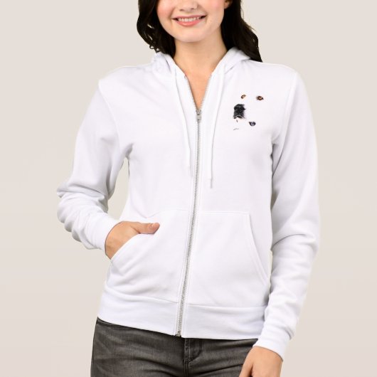 Womens fleece hoodie (Voorkant)