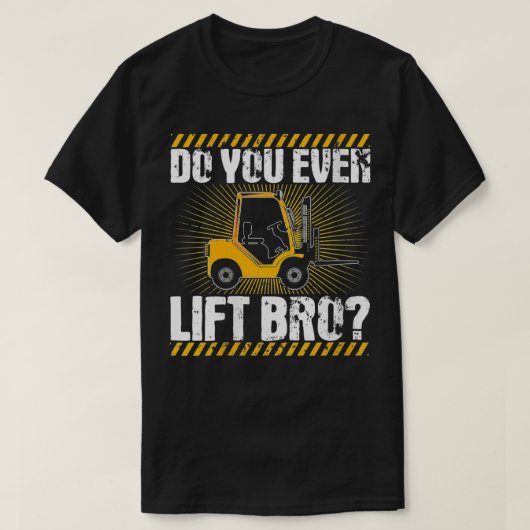 Womens Forklift Operator Funny Lift Br T-shirt (Design voorkant)