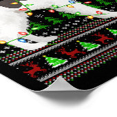 Womens Fox Terrier Dog Ugly Christmas Sweaters Hol Poster (Hoek)