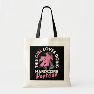 Womens Freerunning - Dit meisje houdt van doen Tote Bag