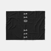 Womens Funny 67 Meme Binary Code Computer Science  Fleece Deken (Voorkant (Horizontaal))