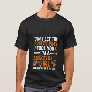 Womens Funny Basketball Player Girls Sister From D T-shirt