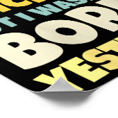 Womens Funny Getting Older Retro Spring Chicken Bi Poster (Hoek)