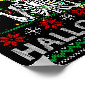 Womens Funny I Prefer Halloween Skeleton Ugly Chri Poster (Hoek)