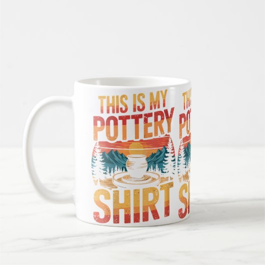 Womens Funny Pottery Koffiemok (Links)