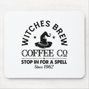 Womens Funny Witch Pet Witches Brew Coffee Hwe Muismat