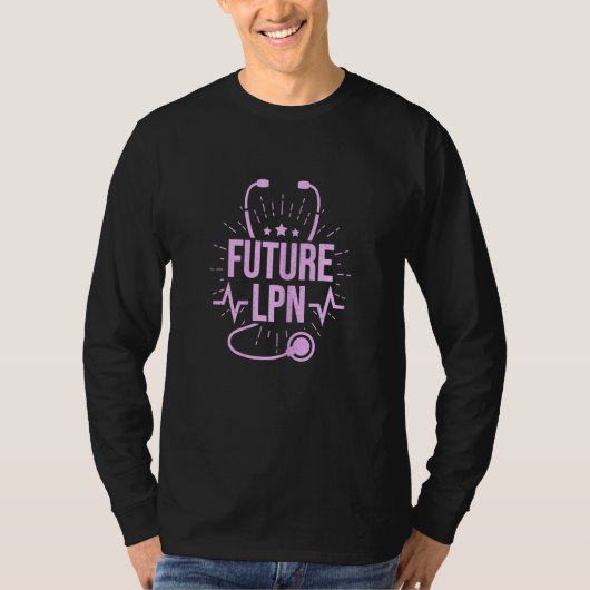 Womens Future LPN Licensed Practical Nurse T-shirt (Voorkant)