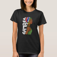 Womens Gambia Gambian Flag Banjul Black African He