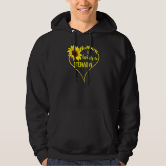 Womens Geluk is een stiefmoeder zonnebloemmot Hoodie
