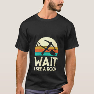 Womens Geographher Geologist Rock Collector Retro T-shirt
