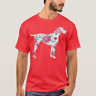 Womens German Shorthair Pointer Silhouette GSP mam T-shirt