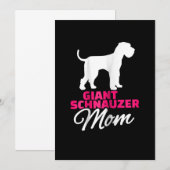 Womens Giant Schnauzer Mam Aankondiging (Voorkant / Achterkant)