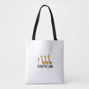 Womens Giraffic Jam Funny Giraffe Giraffe Pun Scha Draagtas