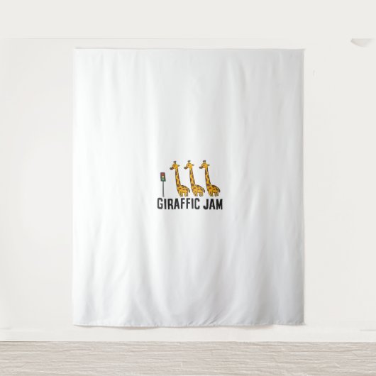 Womens Giraffic Jam Funny Giraffe Giraffe Pun Scha Wandkleed (Voorkant)