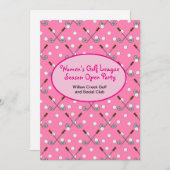 Women's Golf Season Open Party Uitnodiging (Voorkant / Achterkant)