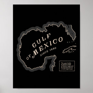 Womens Golf van Mexico 1550 Historische kaart Poster