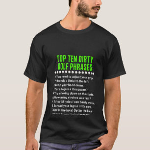 Womens Golfing Top Ten Dirty Golf Phrases Gag Golf