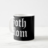 Womens Gothic mama Gothic Text Gothcore moeder don Koffiemok (Voorkant links)