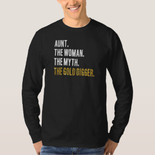 Womens Goud Digger Mining Gold Rush Gold Pann T-shirt