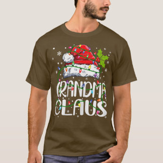 Womens Grandma Claus Kerstmis lami Pajama Fami T-shirt