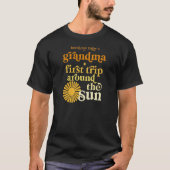 Womens Grandma eerste reis rond de zondag T-shirt (Voorkant)