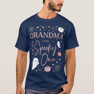 Womens Grandma of the Spooky One Girl First Birthd T-shirt